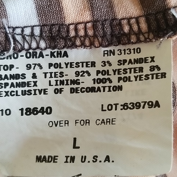 Vintage BCX Striped Halter Top Sz L. EUC - Picture 4 of 5